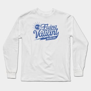 Flying Valiant Builds (Biker Style - Blue) Long Sleeve T-Shirt